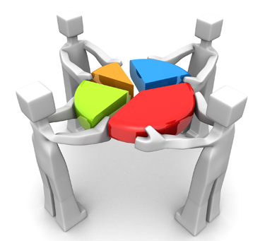 Business teamwork and performance achievement concept